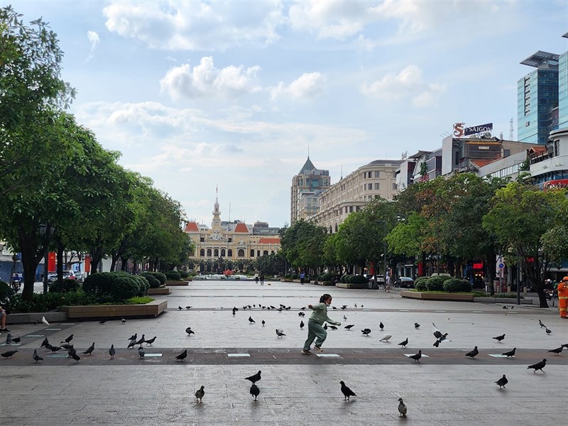 Ảnh chụp trong điều kiện đủ sáng từ camera Galaxy Z Flip4.