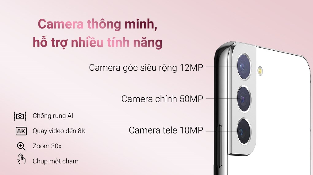 Dòng điện thoại Galaxy S trang bị cụm camera hiện đại