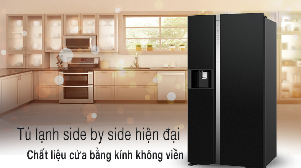 Kích thước tủ lạnh Side by side Hitachi thông dụng bạn nên biết