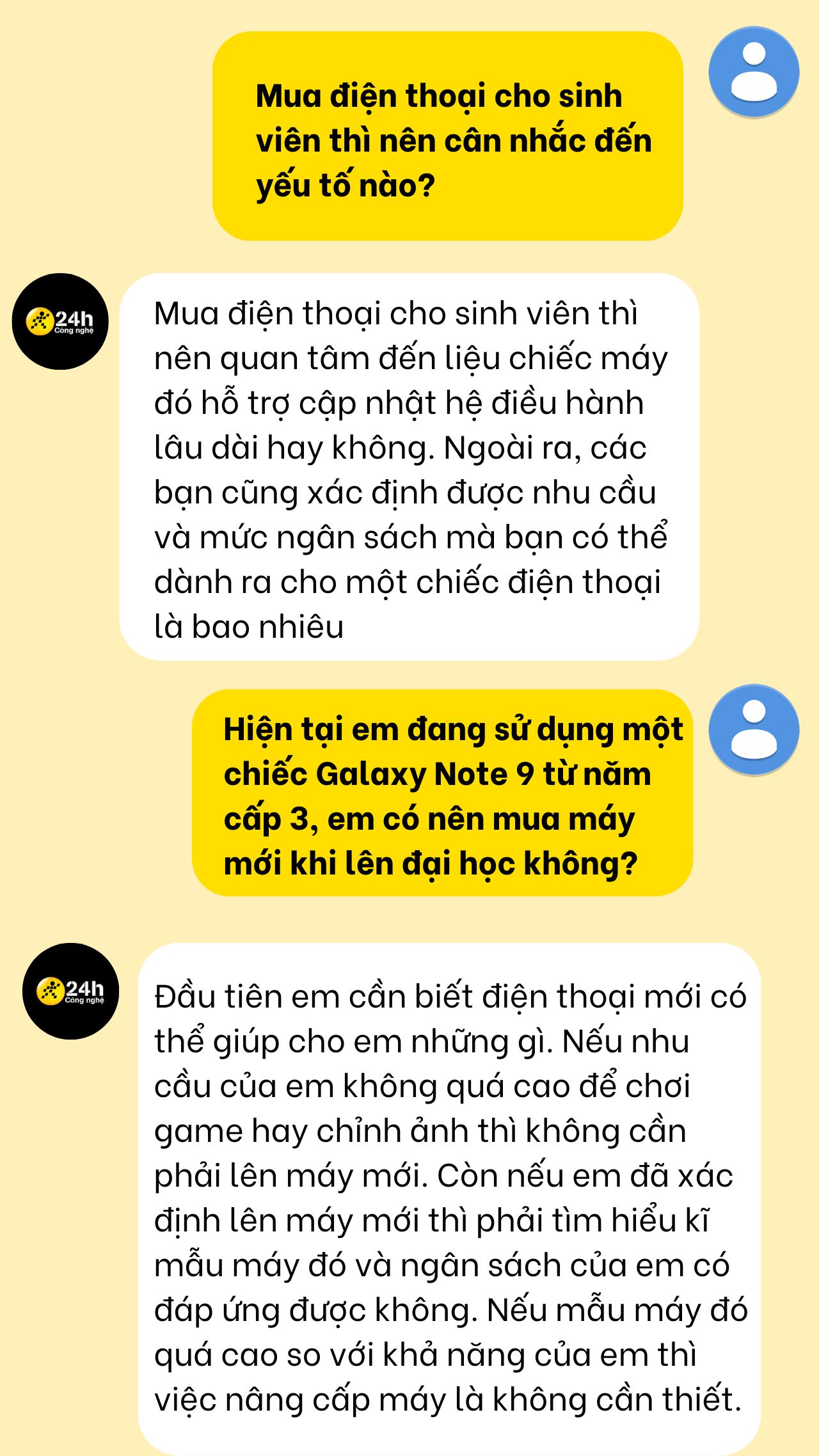 Chọn mua điện thoại cho học sinh sinh viên