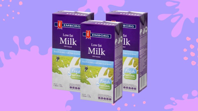 Sữa tươi Emborg nguyên chất tiệt trùng ít béo không đường