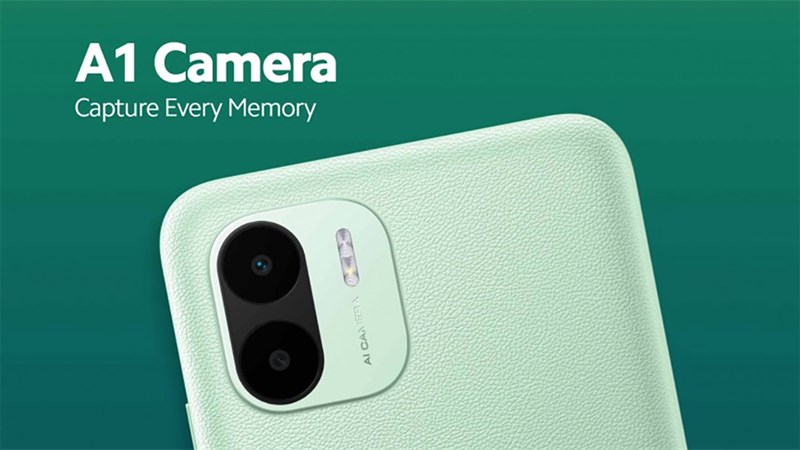 Ảnh render Xiaomi Redmi A1 thiết kế làm bằng da