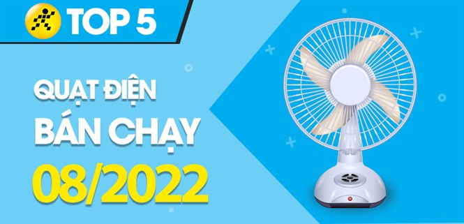 Top 5 quạt điện bán chạy nhất tháng 08/2022 tại Điện máy XANH