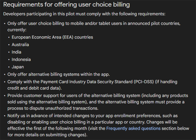 Yêu cầu để được đăng ký kênh thanh toán thứ ba