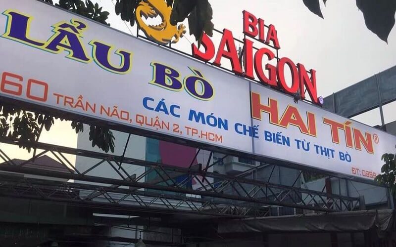 Quán lẩu bò Hai Tín