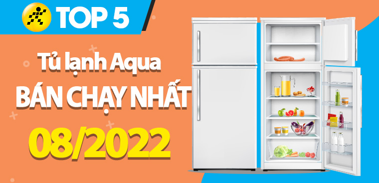 Top 5 tủ lạnh Aqua bán chạy nhất tháng 08/2022 tại Điện máy XANH