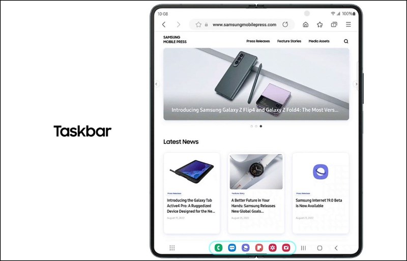 Thay đổi ứng dụng linh hoạt trên thanh tác vụ mới