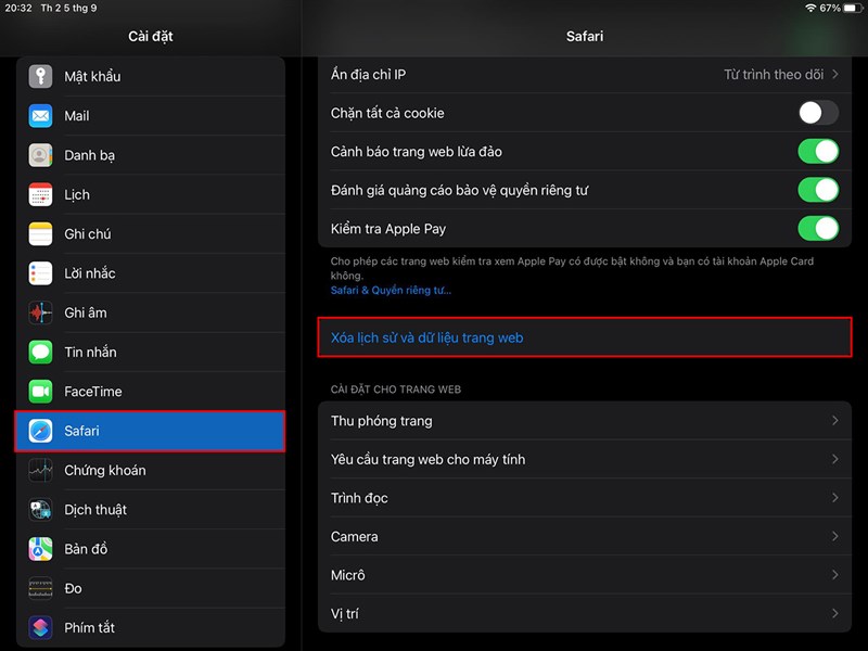 Cách giải phóng dung lượng iPad