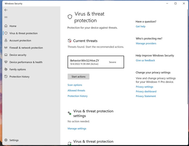 Windows Defender phát ra báo động giả Windows Defender phát ra báo động giả