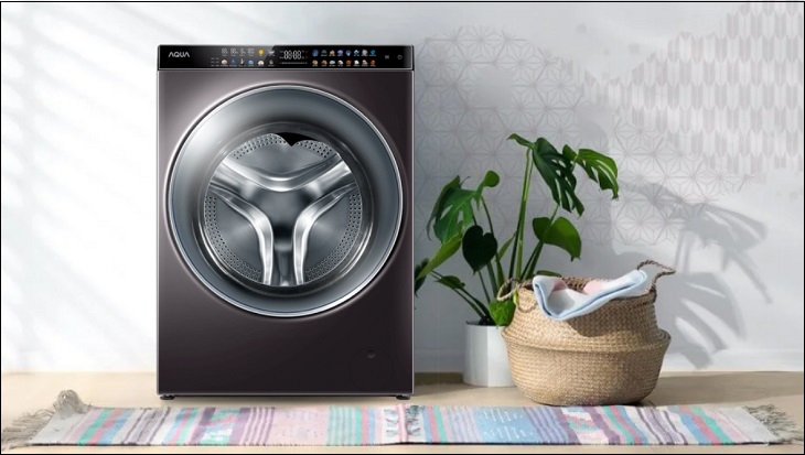 Máy giặt Aqua 10.5 KG AQW-FR105GT BK phù hợp cho gia đình trên 7 người