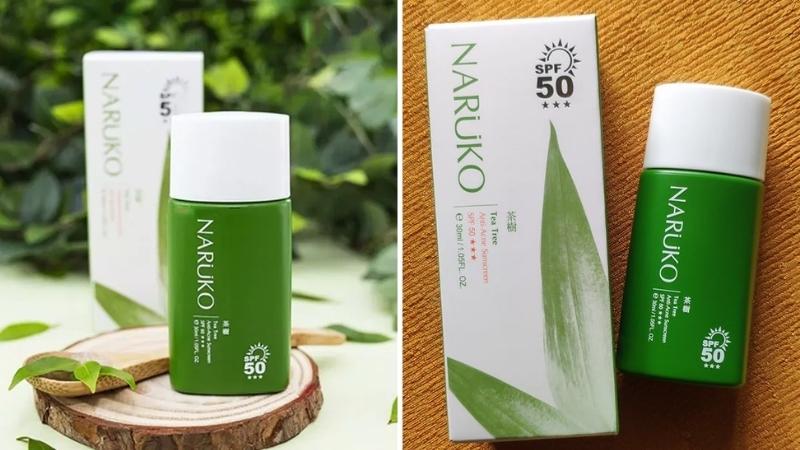 Kem chống nắng Naruko Tea Tree Anti-Acne Sunscreen SPF50