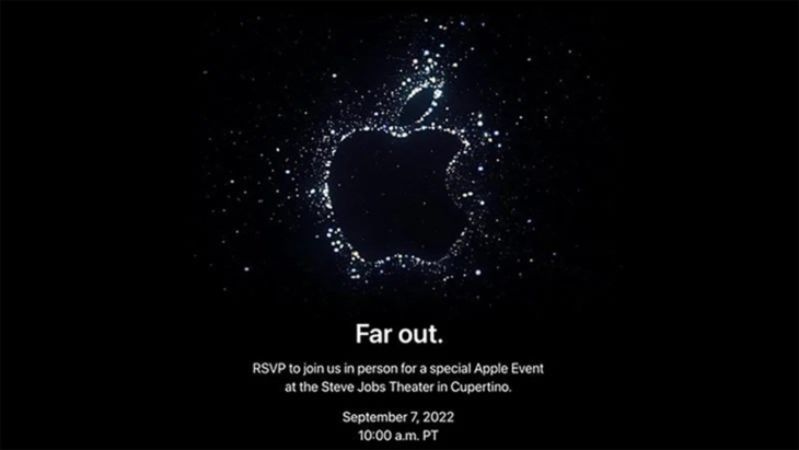 Sự kiện Far out 2022 của Apple 