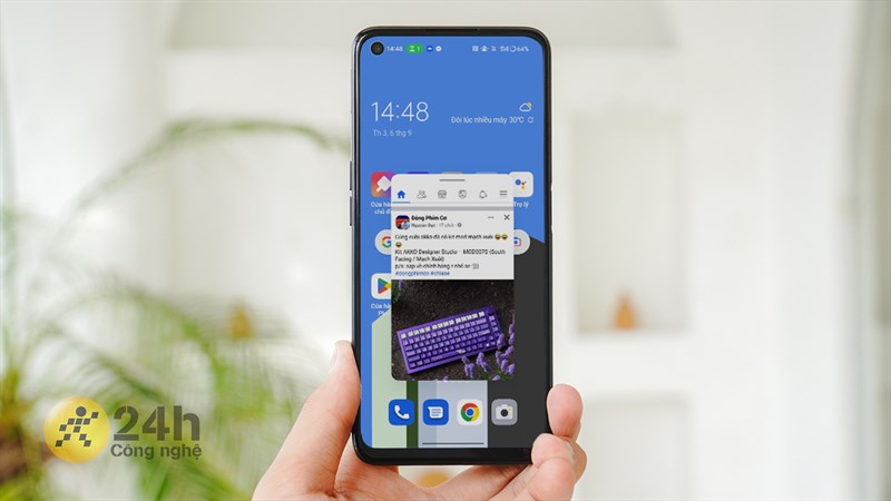Cách mở cửa sổ nổi trên điện thoại OPPO
