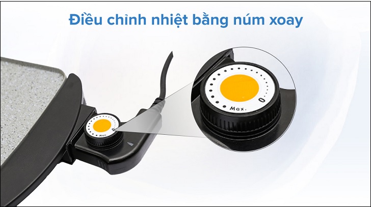 Núm vặn điều chỉnh nhiệt độ nướng dễ sử dụng