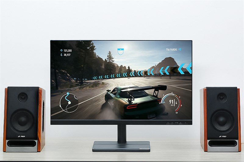 3 viền xung quanh màn hình Lenovo L27e-30 được làm tương đối mỏng.