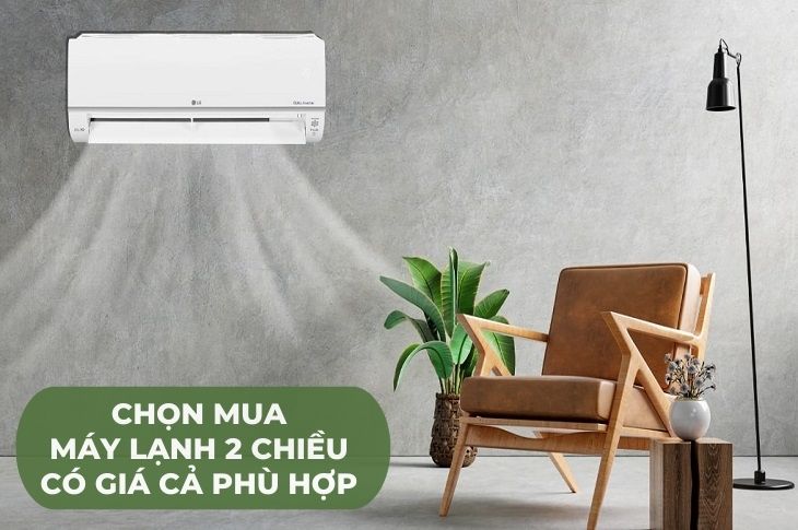 Máy lạnh 2 chiều LG Inverter 1.5 HP B13API