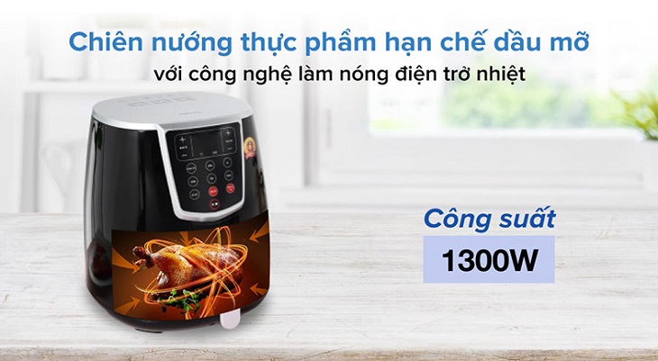 Nồi chiên không dầu Joyoung giảm thực phẩm hạn chế dầu mỡ