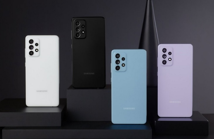 Điện thoại Samsung Galaxy A52s được thiết kế 4 gam màu - màu trắng, đen, xanh lá và tím Điện thoại Samsung Galaxy A52s được thiết kế 4 gam màu - màu trắng, đen, xanh lá và tím