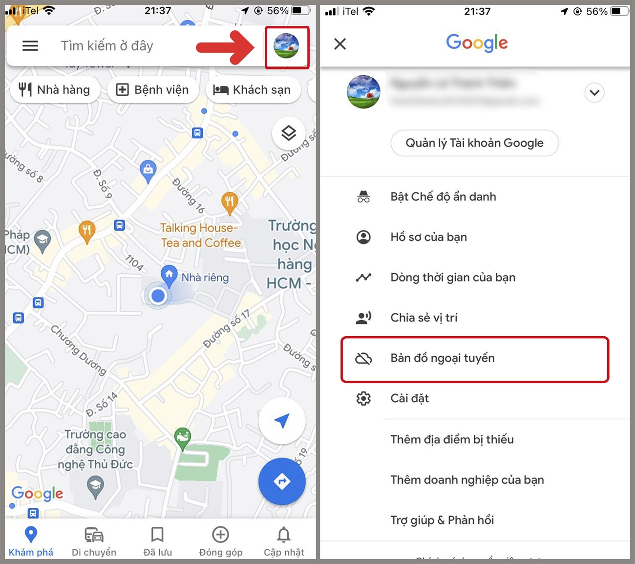 Vào bản đồ ngoại tuyến