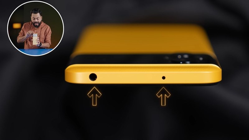 Cạnh trên của POCO M5.