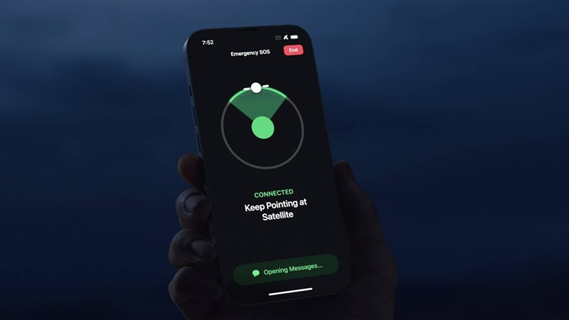 Liên lạc qua vệ tinh iPhone 14