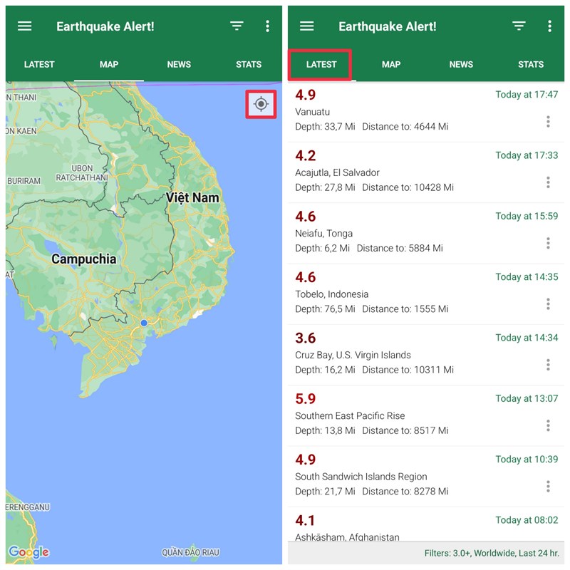 2 ứng dụng điện thoại giúp cảnh báo sớm động đất tại Việt Nam