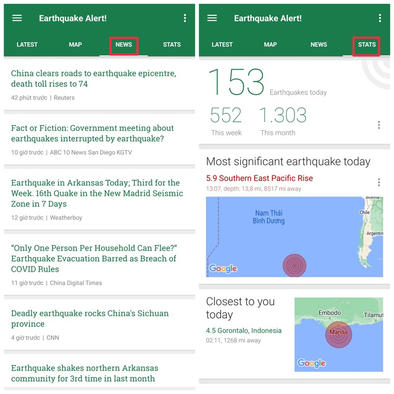 2 ứng dụng điện thoại giúp cảnh báo sớm động đất tại Việt Nam