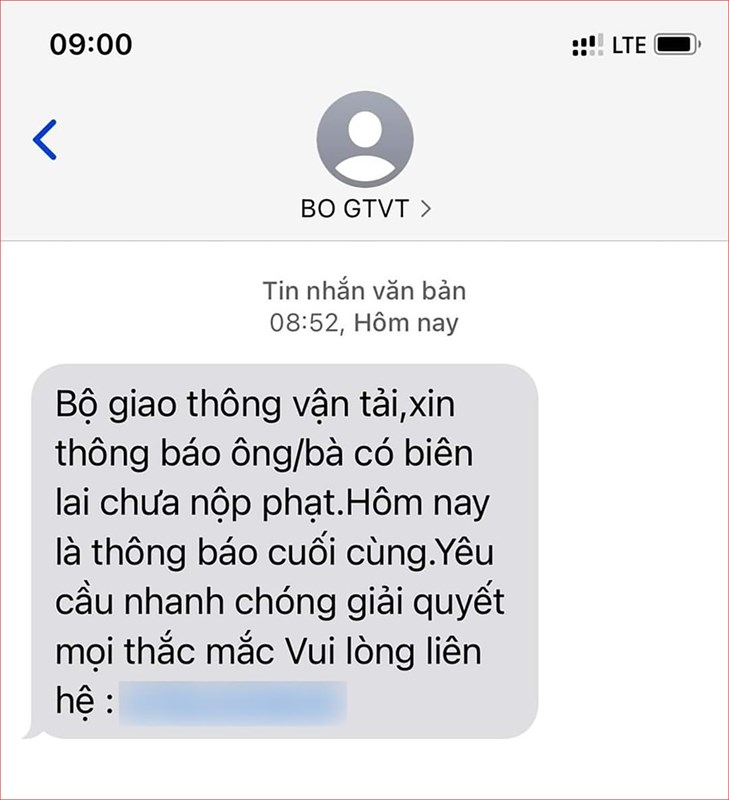 Mọi người cảnh giác với tin nhắn giả mạo Bộ Giao thông Vận tải để lừa đảo Mọi người cảnh giác với tin nhắn giả mạo Bộ Giao thông Vận tải để lừa đảo
