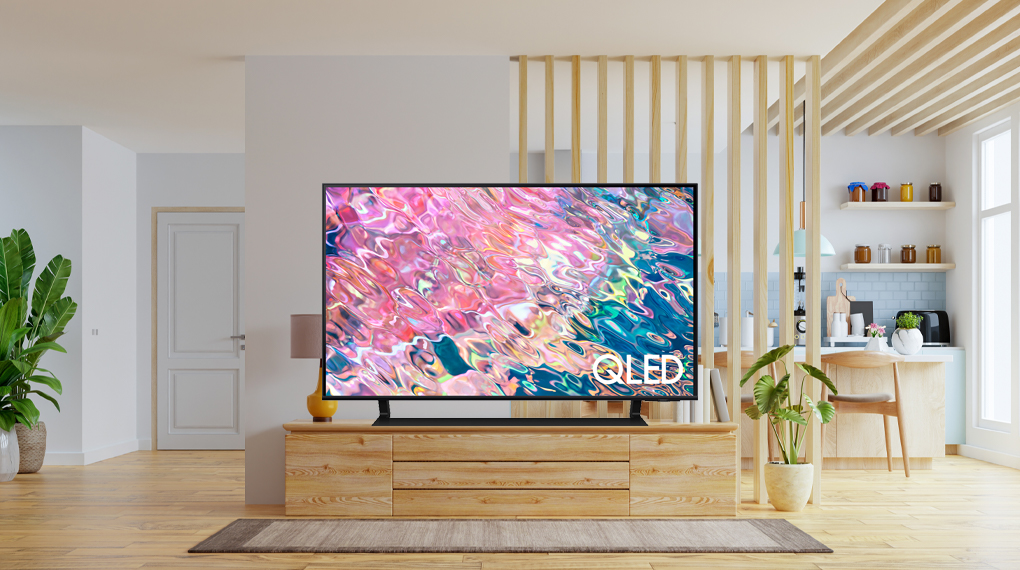 Smart Tivi QLED 4K 43 inch Samsung QA43Q60B thiết kế sang trọng, màn hình siêu mỏng