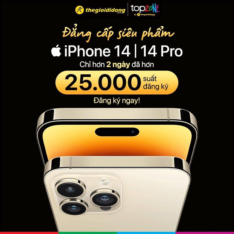 Siêu bão đổ bộ TopZone: Vượt 30.000 lượt đặt mua iPhone 14 Series chỉ trong 3 ngày
