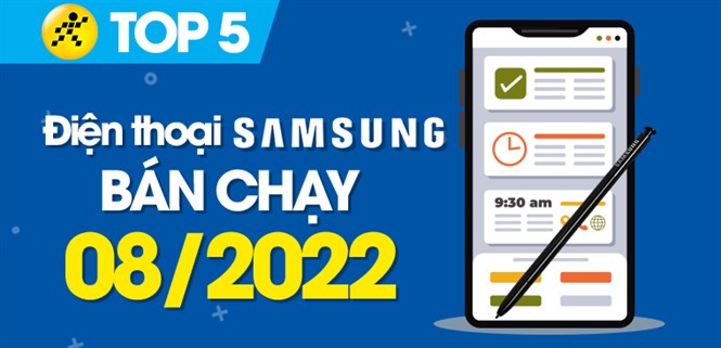 Top 5 điện thoại Samsung bán chạy nhất tháng 08/2022 tại Điện máy XANH