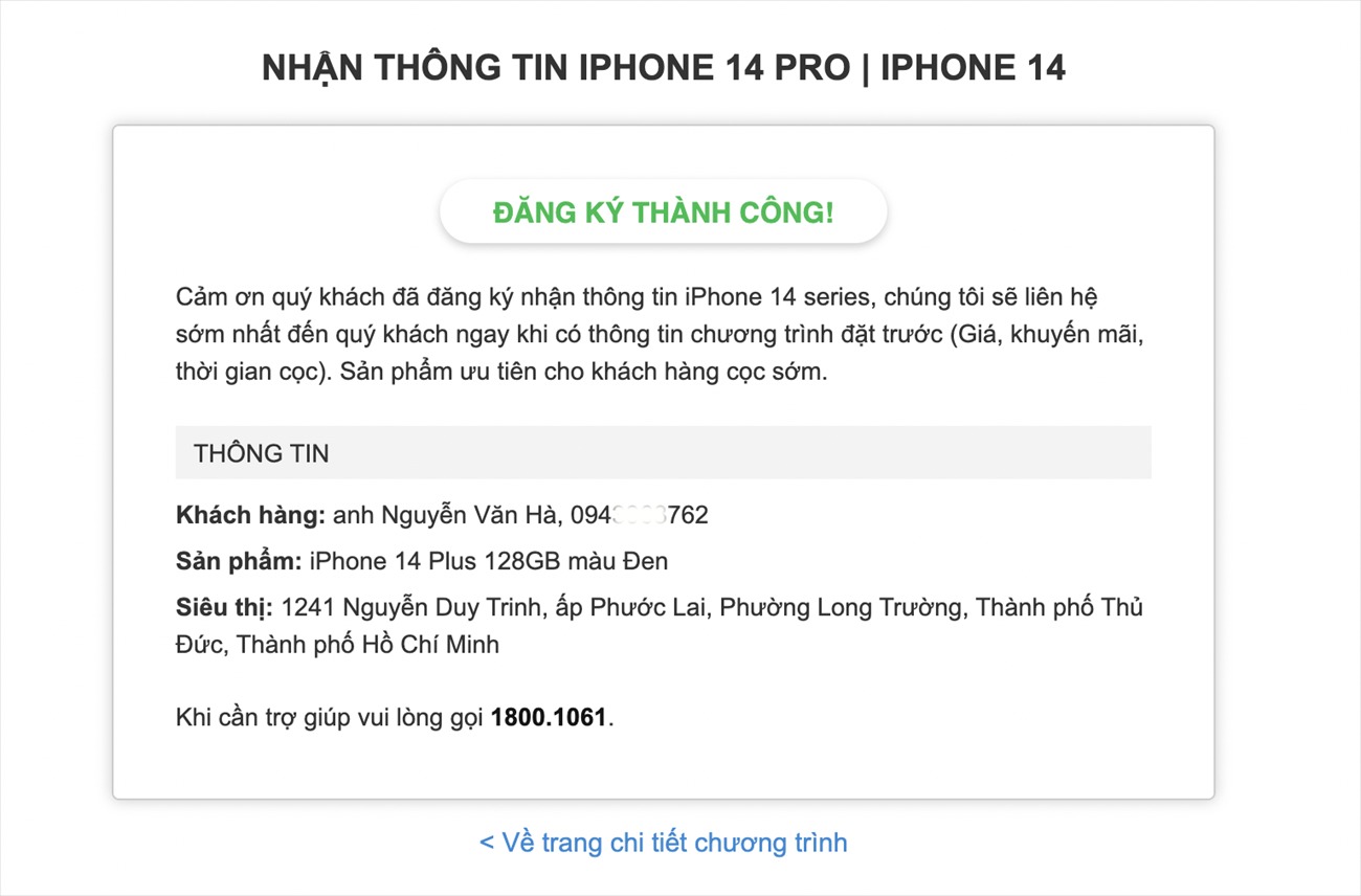 Đặt trước iPhone 14 Series