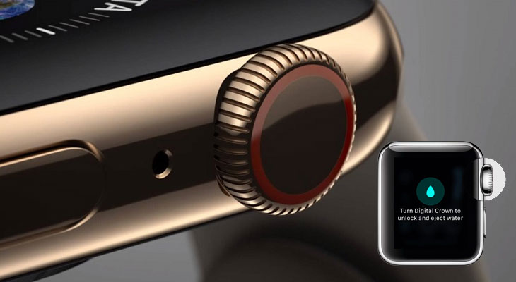 Apple Watch Series 3 được trang bị nút bấm Digital Crown tiện dụng