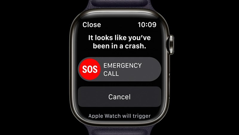 Apple Watch Series 8 có thể phát hiện xem bạn có đang bị tai nạn ô tô nghiêm trọng hay không.