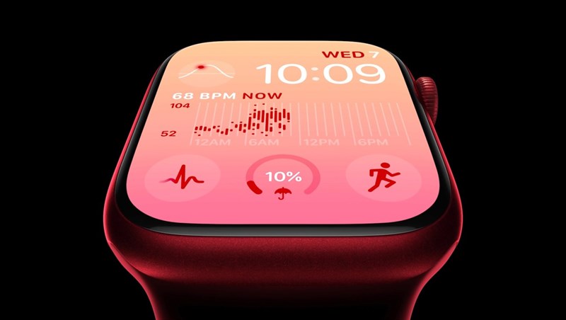 Màn hình Retina của Apple Watch Series 8 vẫn được trang bị tình năng Alway - on tiện dụng.