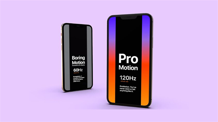 Công nghệ ProMotion giúp giảm đi độ trễ cho cảm giác trải nghiệm mượt mà