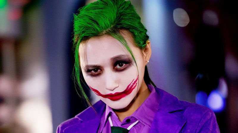 Cô gái hóa trang thành Joker ấn tượng