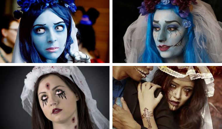 Cách trang điểm Halloween thành cô dâu ma quái, ấn tượng  