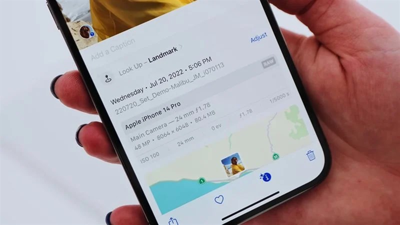 Hình ảnh cho ra từ camera 48 MP iPhone 14 Pro tốn nhiều dung lượng
