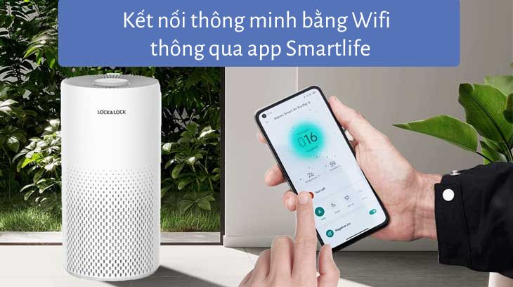 Bạn có thể kết nối bằng wifi thông qua app Smartlife để điều khiển máy từ xa Bạn có thể kết nối bằng wifi thông qua app Smartlife để điều khiển máy từ xa