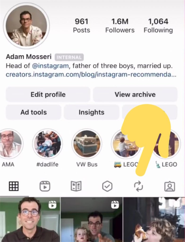 Tính năng Instagram mới Matt Navarra