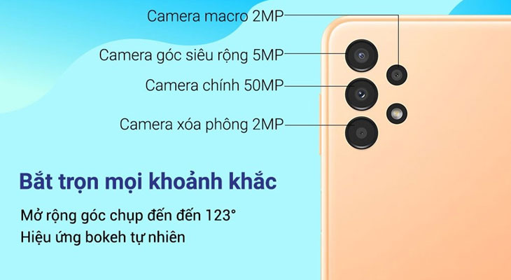 Samsung Galaxy A13 và A23 đều sở hữu cụm 4 camera sau