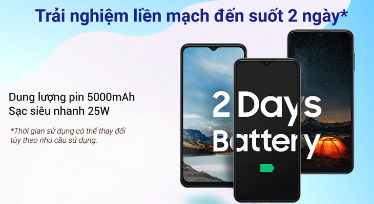 Samsung Galaxy A23 hỗ trợ sạc nhanh 25W