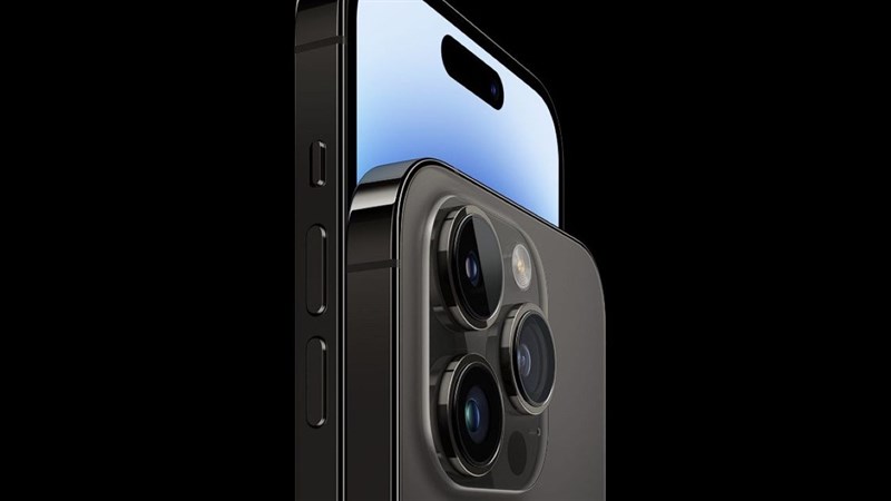Cụm camera trước và sau trên iPhone 14 Pro Max