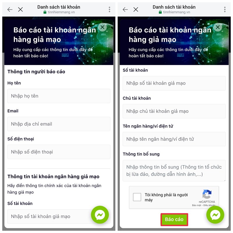 Hướng dẫn kiểm tra tài khoản ngân hàng lừa đảo