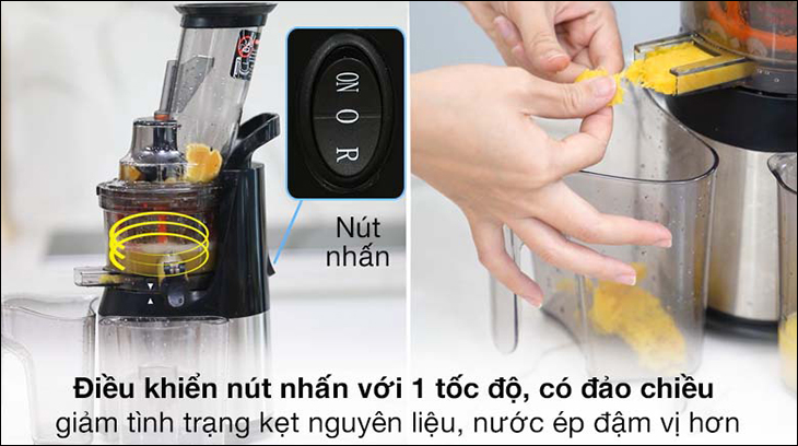 Máy điều khiển nút nhấn với 1 tốc độ, có khả năng đảo chiều