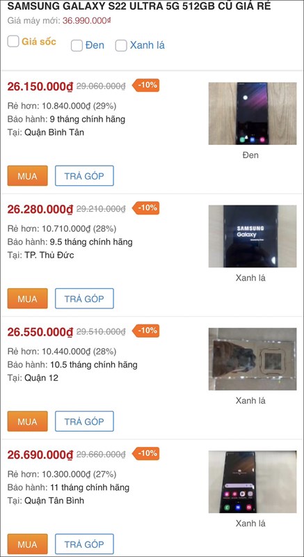 Giá flagship Samsung cũ đang giảm sập sàn nè bạn yêu ơi! Tậu kẻo lỡ nhé!