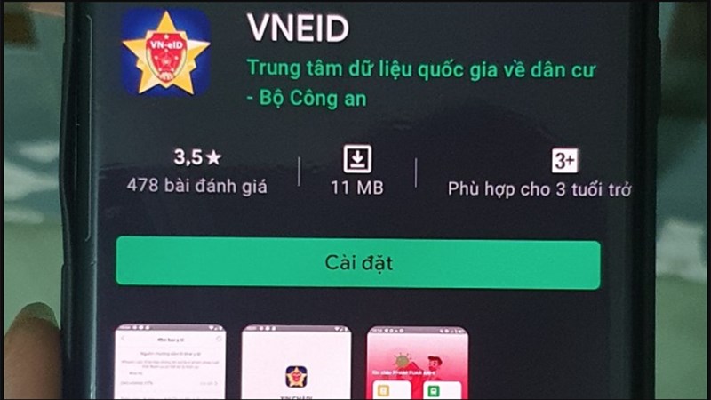 Hình ảnh ứng dụng VNEID
