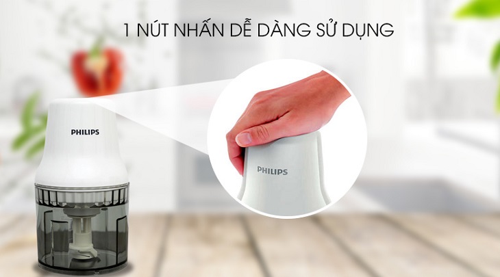 Dung tích của máy xay thịt Philips vừa phải với cối xay 0.5 lít