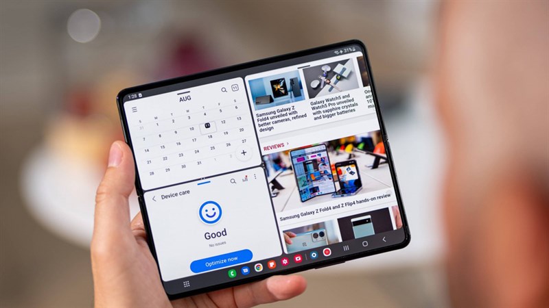 Hình ảnh giao diện Galaxy Z Fold4
